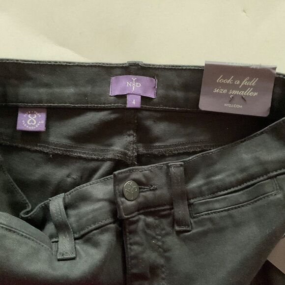 NYDJ Trouser Pant Sz 4 30x33.5 Black Original Sliiming Bootcut LiftXTuck Stretch - Picture 6 of 14